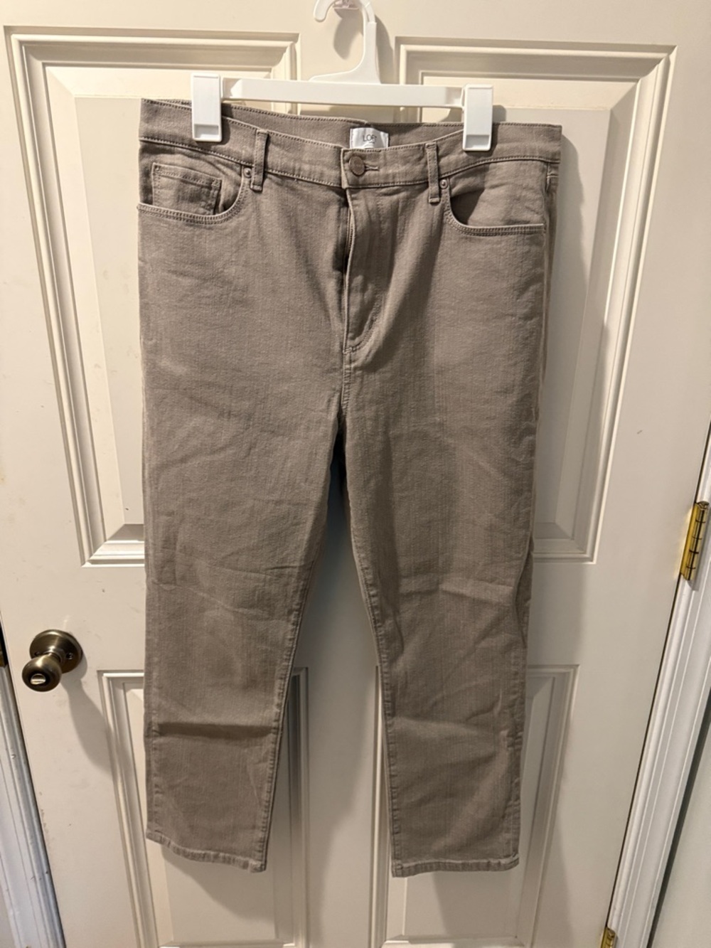 LOFT High-Rise Women's Jeans in Taupe